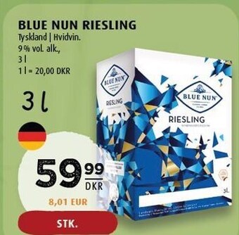 Scandinavian Park Blue nun riesling tilbud