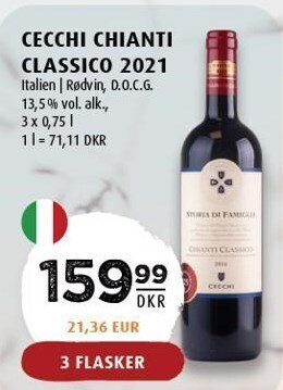 Scandinavian Park Cecchi chianti classico 2021 tilbud