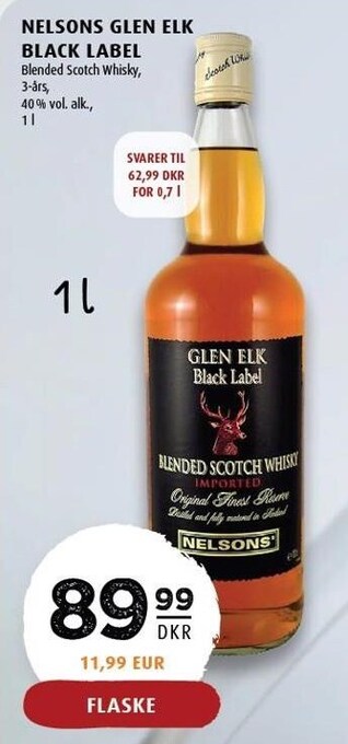 Scandinavian Park Nelsons glen elk black label tilbud