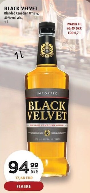 Scandinavian Park Black velvet tilbud