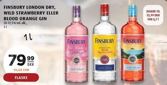 Scandinavian Park Finsbury london dry, wild strawberry eller blood orange gin tilbud
