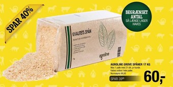 Land & Fritid Agroline grove spåner 17 kg tilbud