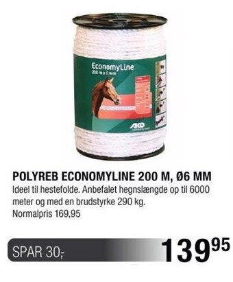 Polyreb economyline 200 m, ø6 mm