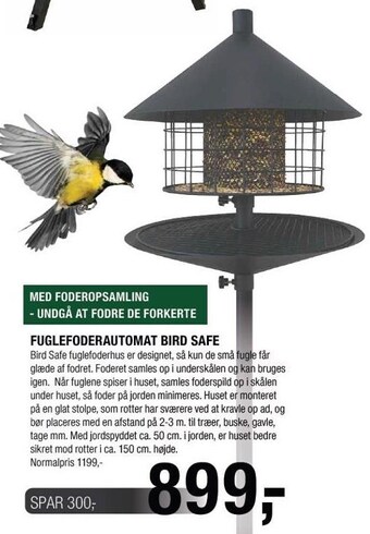 Land & Fritid Fuglefoderautomat bird safe tilbud