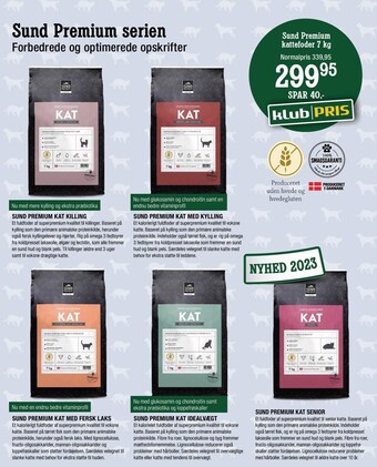 Land & Fritid Sund premium kattefoder 7 kg tilbud