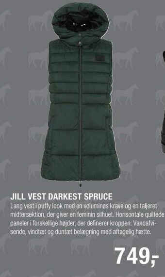 Jill vest darkest spruce