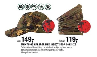 Mh cap og halsrør med insect stop, one size