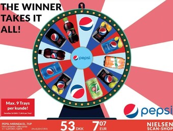 Nielsen's Discount Pepsi, mirinda el. 7 up tilbud
