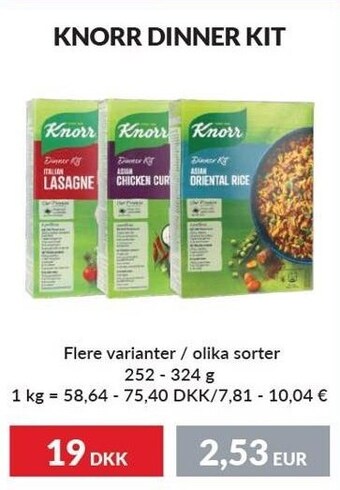 Knorr dinner kit