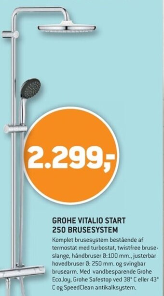 XL-BYG GROHE VITALIO START 250 BRUSESYSTEM tilbud