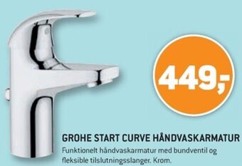 XL-BYG GROHE START CURVE HÅNDVASKARMATUR tilbud