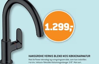 XL-BYG HANSGROHE VERNIS BLEND M35 KØKKENARMATUR tilbud