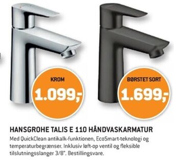 XL-BYG HANSGROHE REBRIS 80 COOLSTART HÅNDVASKARMATUR tilbud