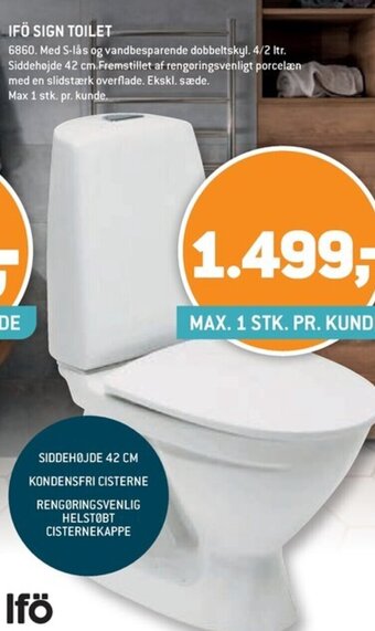 XL-BYG IFÖ SIGN TOILET tilbud