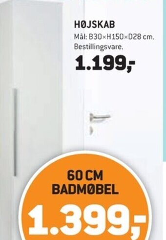 XL-BYG HØJSKAB tilbud