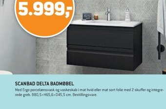 XL-BYG SCANBAD DELTA BADMØBEL tilbud