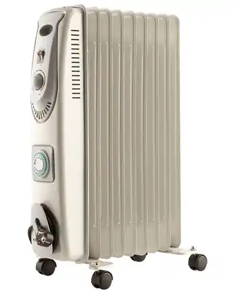 Heatmax olieradiator 9 ribber med timer