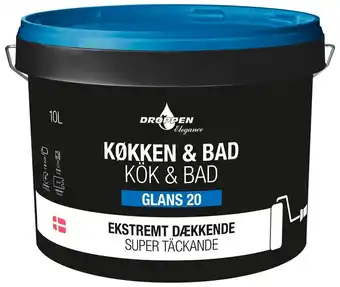 Harald Nyborg Droppen elegance køkken og bad 10 l glans 20 - hvid tilbud