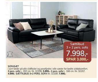 Daells Bolighus Sættilbud 3 + 2 pers. sofa tilbud