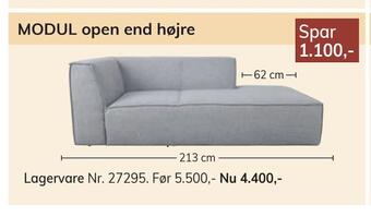 Daells Bolighus Modul open end højre tilbud