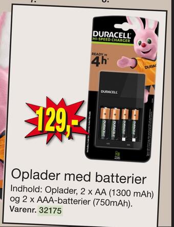 Harald Nyborg Oplader med batterier tilbud