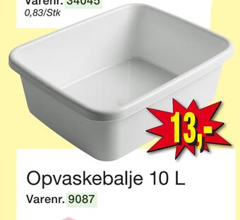 Opvaskebalje 10 l