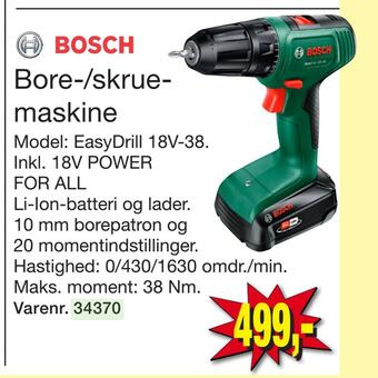Bore-/skrue maskine