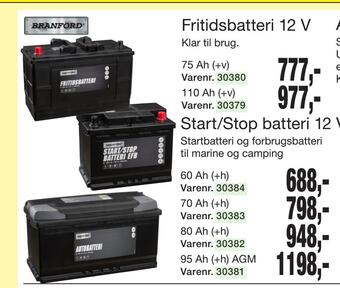 Harald Nyborg Fritidsbatteri 12 v tilbud
