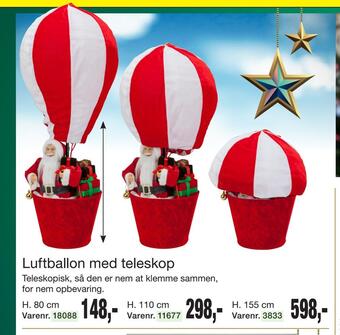 Harald Nyborg Luftballon med teleskop tilbud