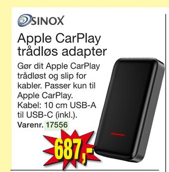 Harald Nyborg Apple carplay trådløs adapter tilbud