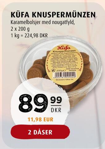 Scandinavian Park Küfa knuspermünzen tilbud