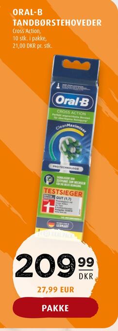 Scandinavian Park Oral-b tandbørstehoveder tilbud
