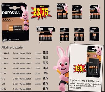 Harald Nyborg Duracell batterier tilbud