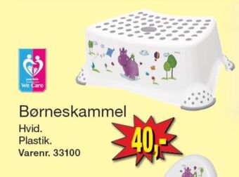 We care skammel