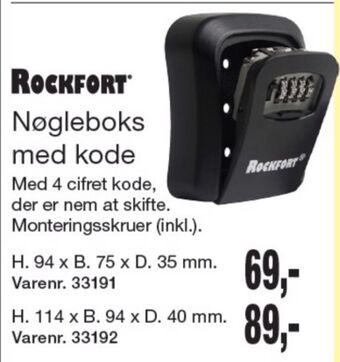 Harald Nyborg Rockfort nøgleboks tilbud