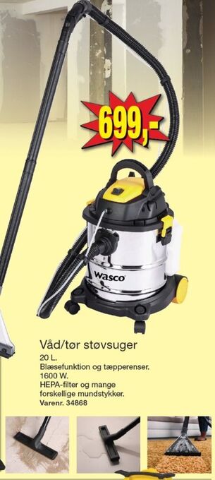 Harald Nyborg Wasco våd-/ tør støvsuger tilbud