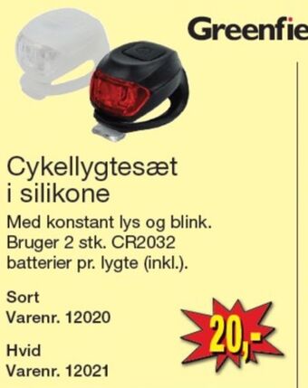 Harald Nyborg Greenfield cykellygtesæt tilbud