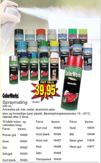 Harald Nyborg Motip spraymaling tilbud