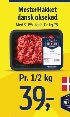 Føtex Mesterhakket dansk oksekød tilbud