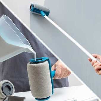 Sæt med genopfyldelige, anti-dryppende malerruller roll'n'paint 5 dele