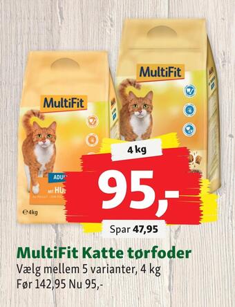 Maxi Zoo Multifit katte tørfoder tilbud