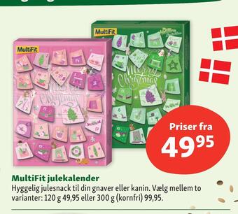 Maxi Zoo Multifit julekalender tilbud
