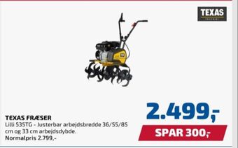 Davidsen Texas havefræser tilbud
