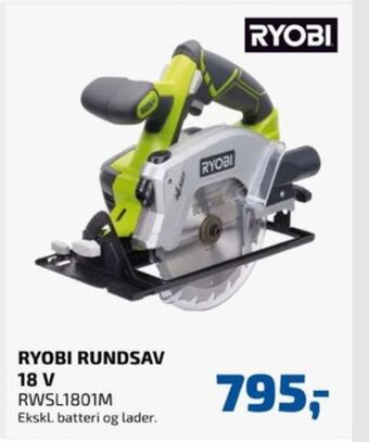 Davidsen Ryobi rundsav tilbud