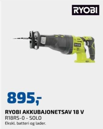 Davidsen Ryobi bajonetsav tilbud