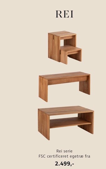 Rei serie fsc certificeret egetræ