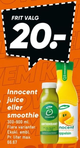Innocent appelsinjuice