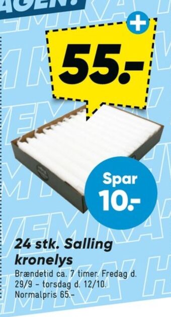 Bilka Salling kronelys tilbud