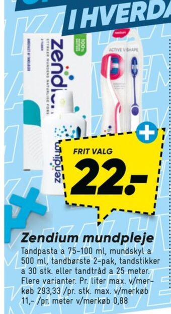 Bilka Zendium tandpasta tilbud