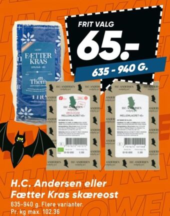 Bilka Hc andersen skæreost mellemlagret 45+ tilbud